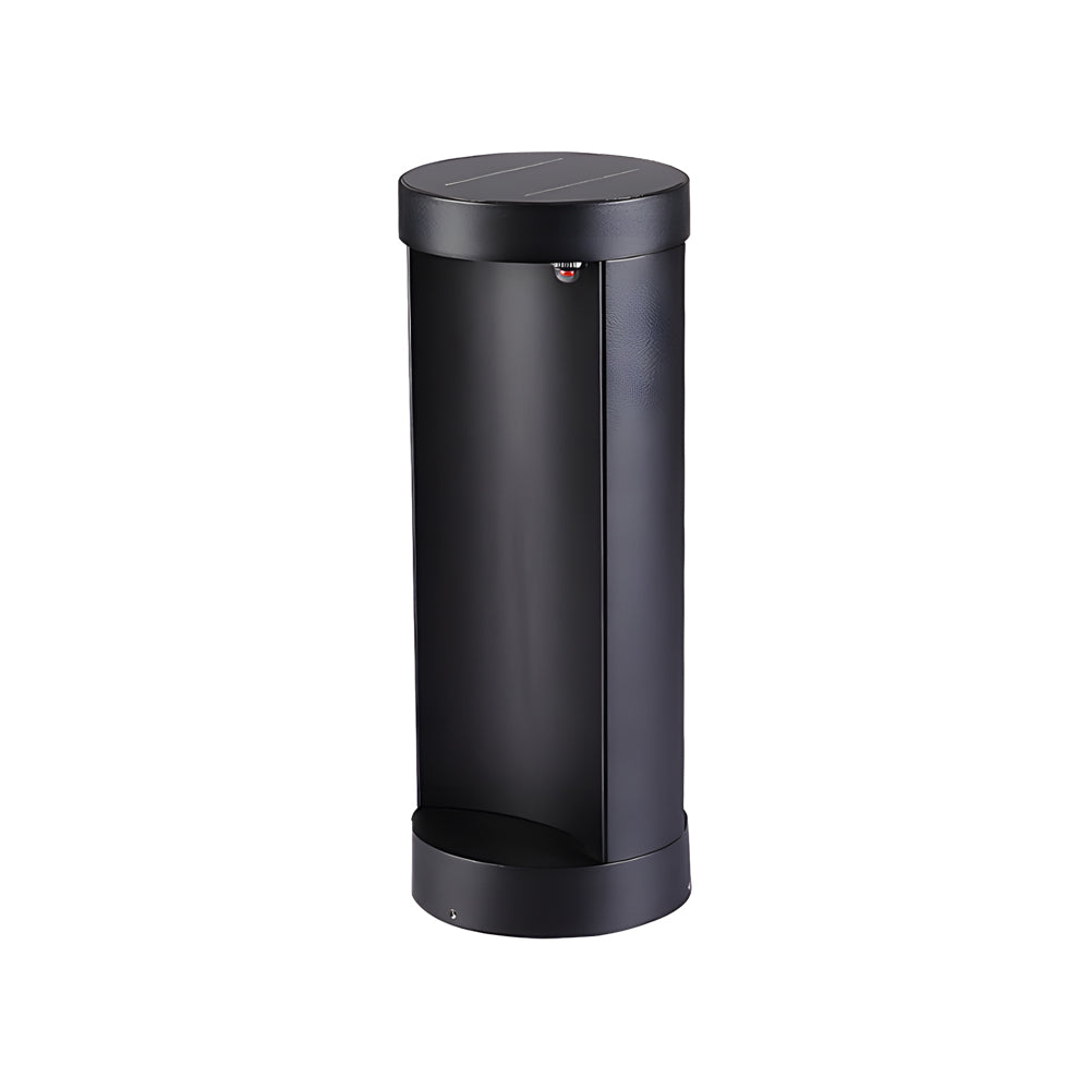 Modern Cylinder LED Outdoor Lawn Lamp Solar or Hardwired