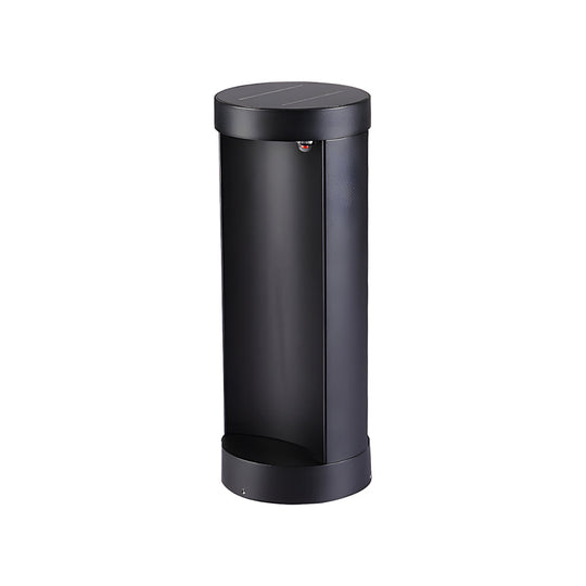 Modern Cylinder LED Outdoor Lawn Lamp Solar or Hardwired
