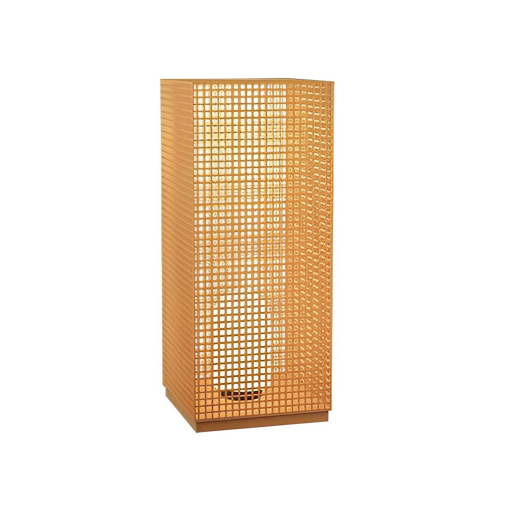 Artistic Gold Cuboid Pathway Bollard Lights