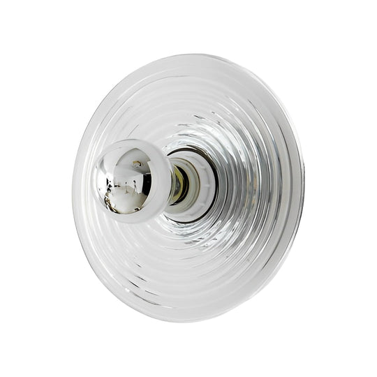 Round Stripes Glass Electroplated Modern Wall Lamp