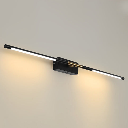 Black &amp; Gold Linear LED Bathroom Vanity Light Bar