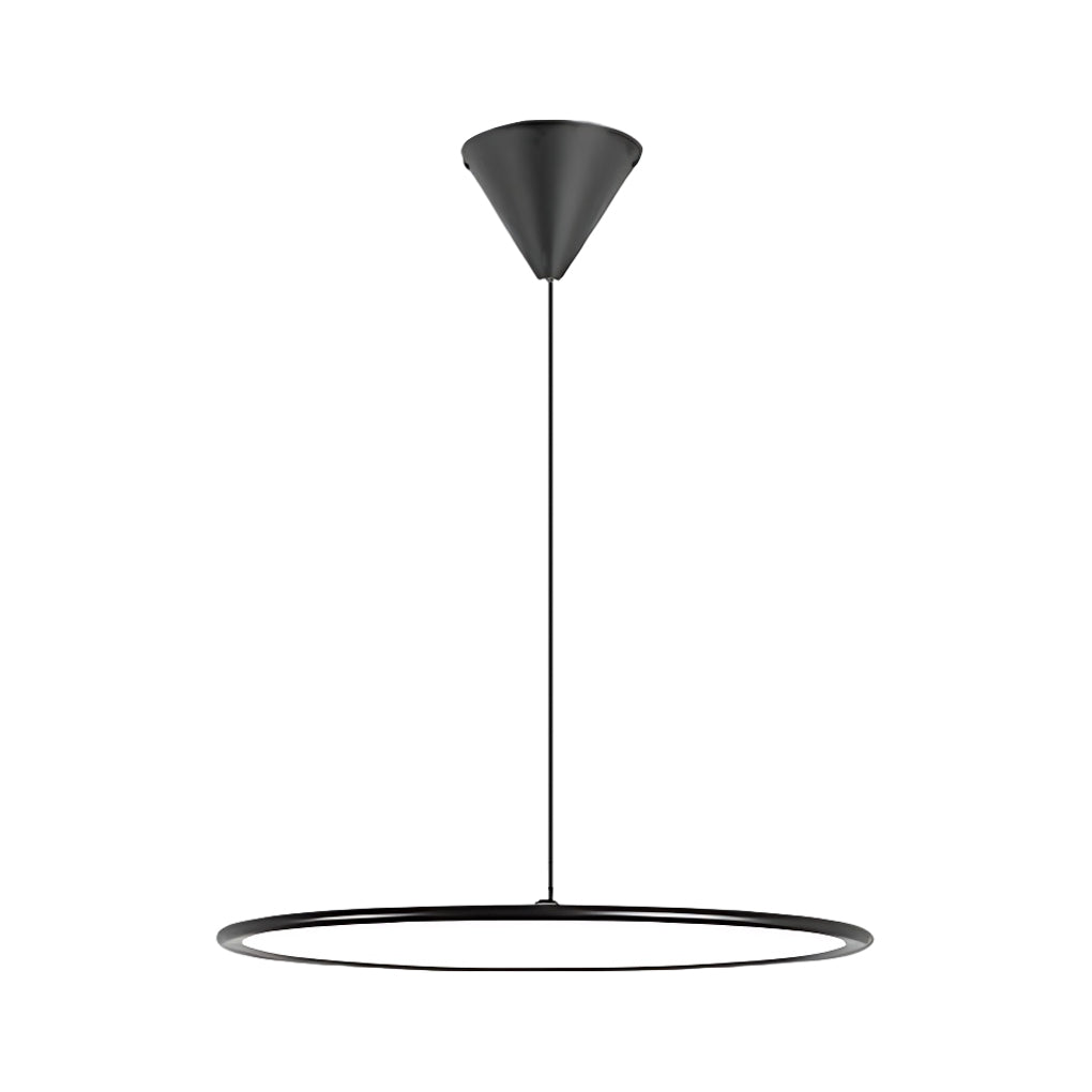 Minimalist Modern Circle Linear Industrial LED Pendant Light