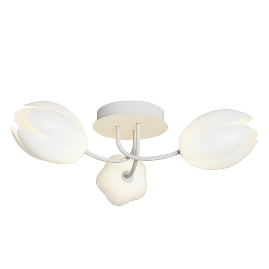 Tulips Flowers G9 14W White Minimalist Ceiling Light Chandelier