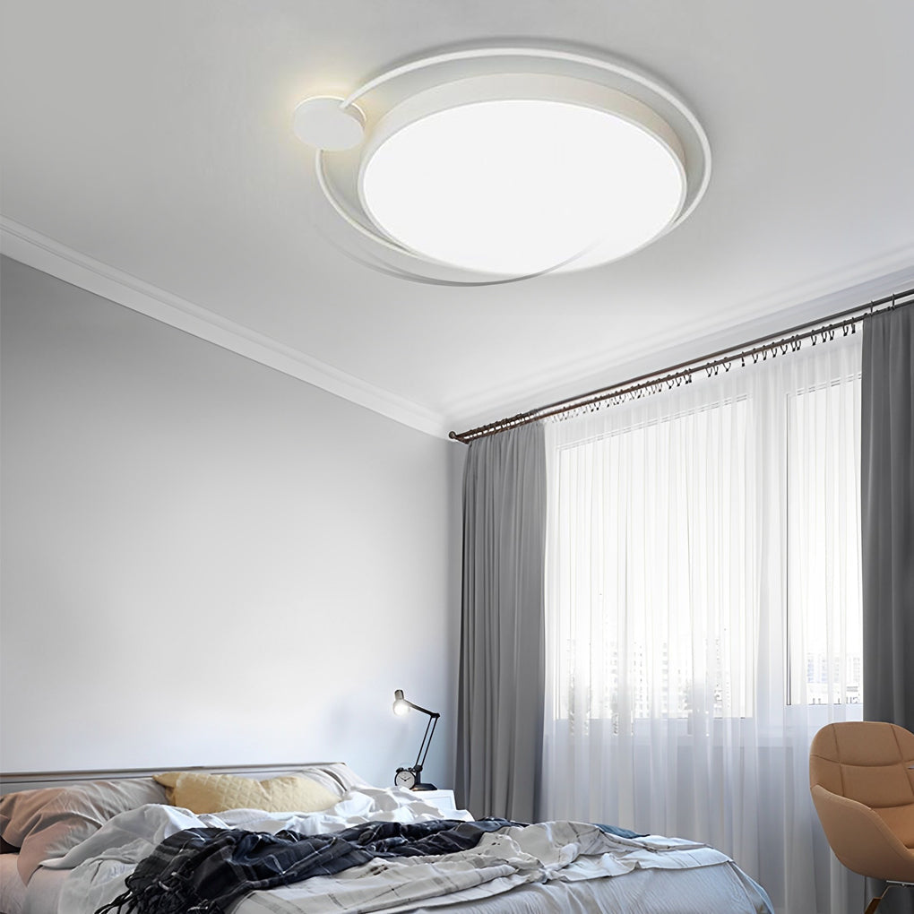 Circular Dimmable LED Nordic Flush Mount Ceiling Light