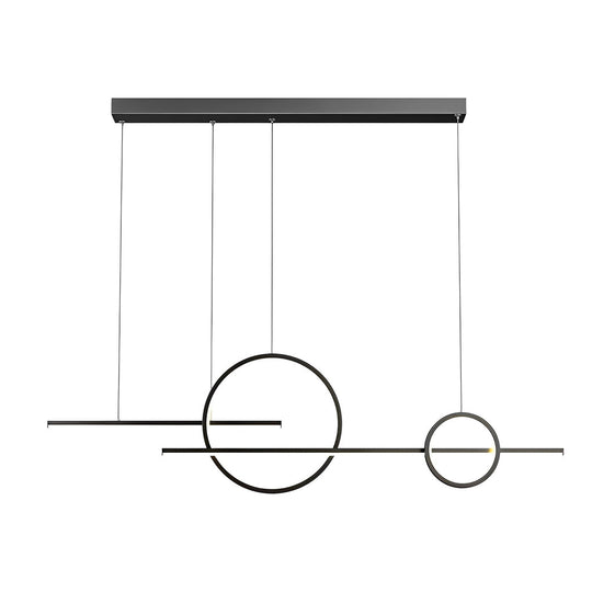 Circles Three-Step &amp; Stepless Dimmable LED Chandelier