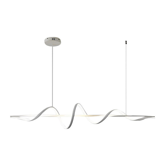 Wavy 360° Rotating Ring Three Step Dimming LED Nordic Chandelier Light