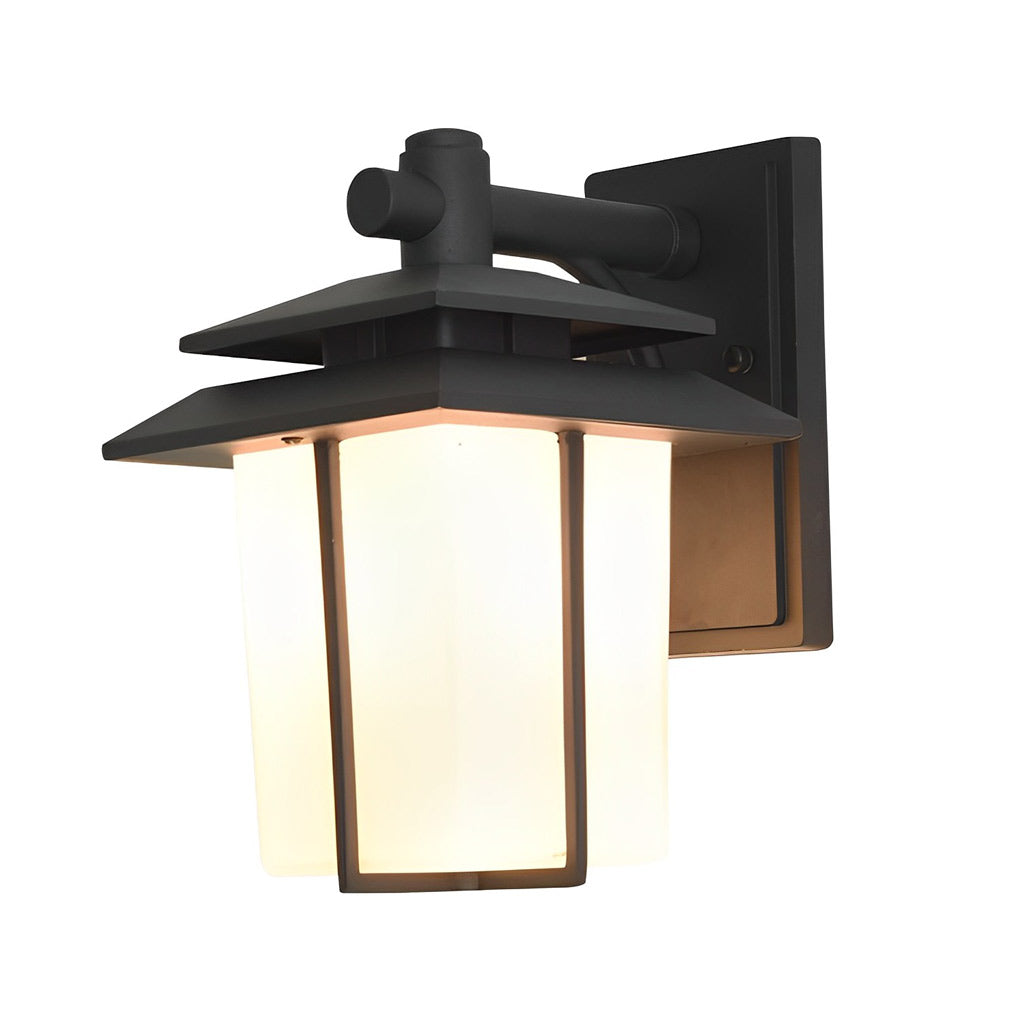 Vintage Glass Aluminum Outdoor Wall Sconce Waterproof European Style