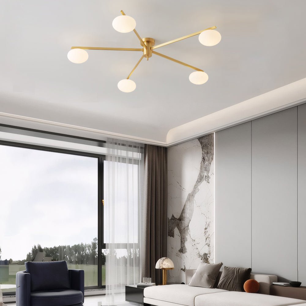 Semi Flush Mount Jasper Ceiling Lamp – 3/5/6 Lights