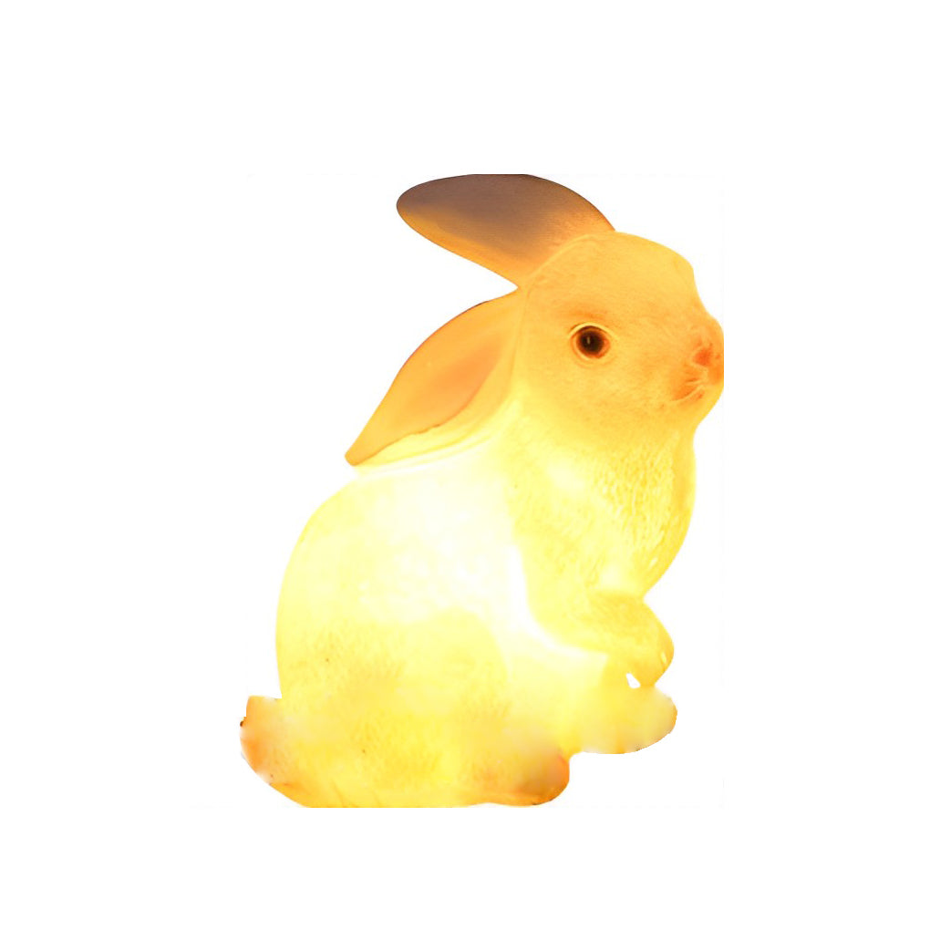 Resin and Fiberglass Rabbit Garden Lights Modern Waterproof Outdoor Lighting