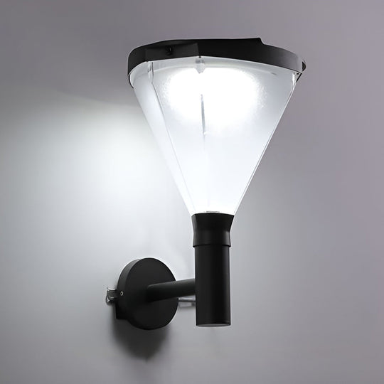 Geometric Solar LED Outdoor Waterproof Wall Lamp