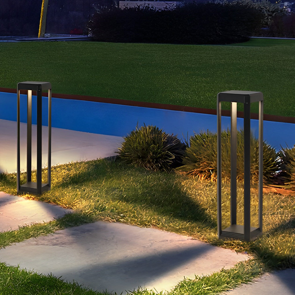 Modern Black Solar Pathway Light Durable &amp; Minimalist Design