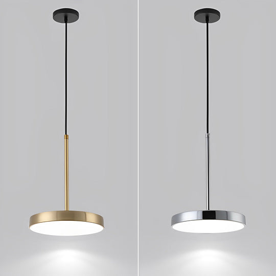 Ultra-thin Round Minimalist LED Nordic Pendant Light Kitchen Island Lighting