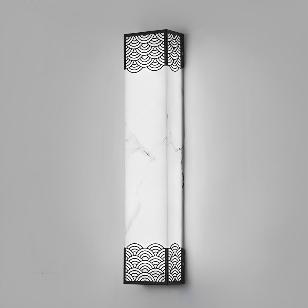 Rectangular Resin LED Waterproof Vintage Outdoor Wall Lamp