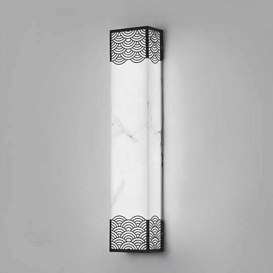 Rectangular Resin LED Waterproof Vintage Outdoor Wall Lamp