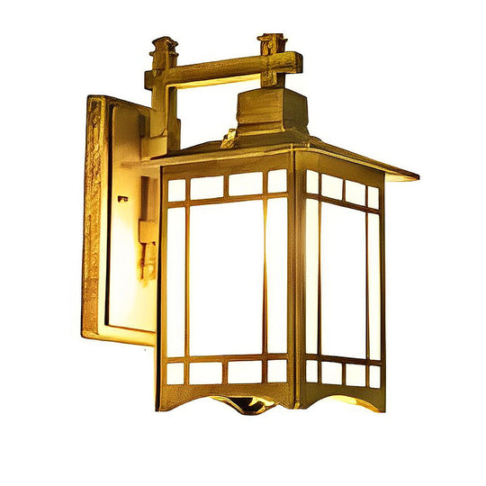 Retro Waterproof LED Vintage Solar Wall Lamp with Remote Control