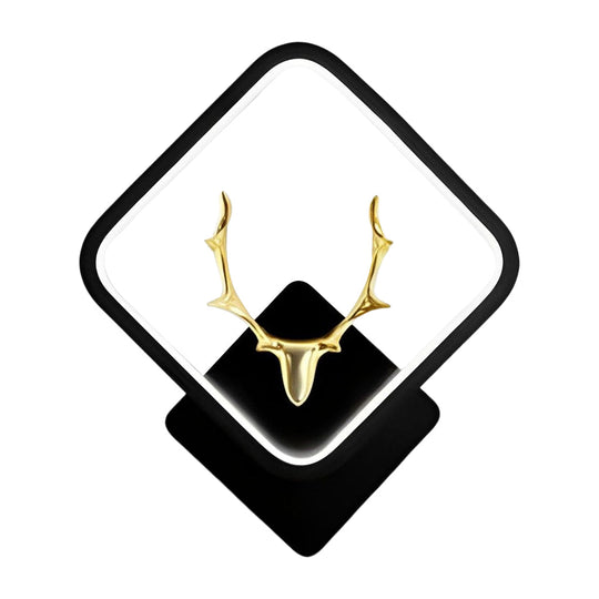 Antler Design Round and Square Modern LED Wall Lamp