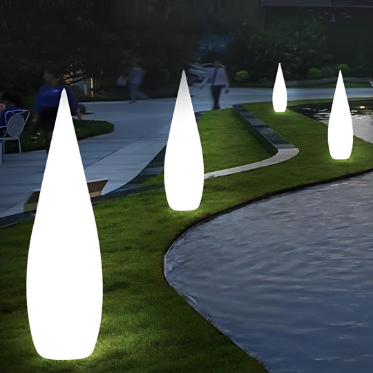 Three-Way Powered Water Drop LED Floor Lamp for Indoor &amp; Outdoor