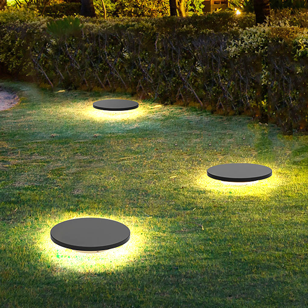 Halo Bottom Emitting LED Ground Solar Lights Durable &amp; Elegant for Outdoors