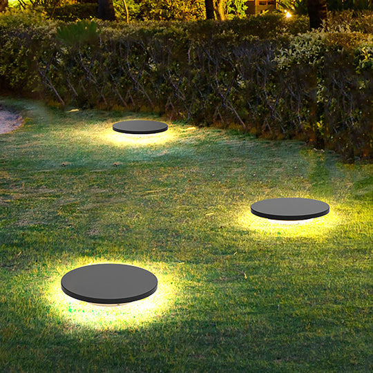 Halo Bottom Emitting LED Ground Solar Lights Durable &amp; Elegant for Outdoors