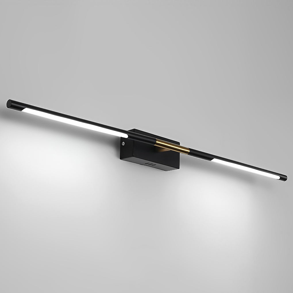 Black &amp; Gold Linear LED Bathroom Vanity Light Bar