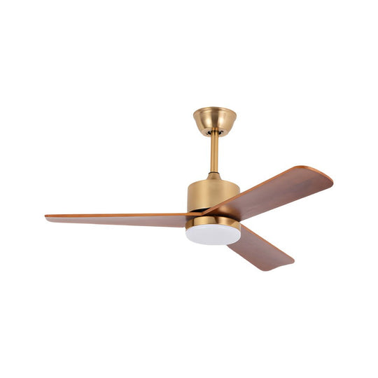 42"/52" Walnut Wood LED Ceiling Fan with Remote – 6 Speeds &amp; 3 Color Modes