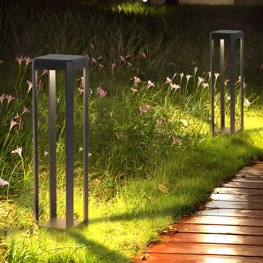 Modern Black Solar Pathway Light Durable &amp; Minimalist Design