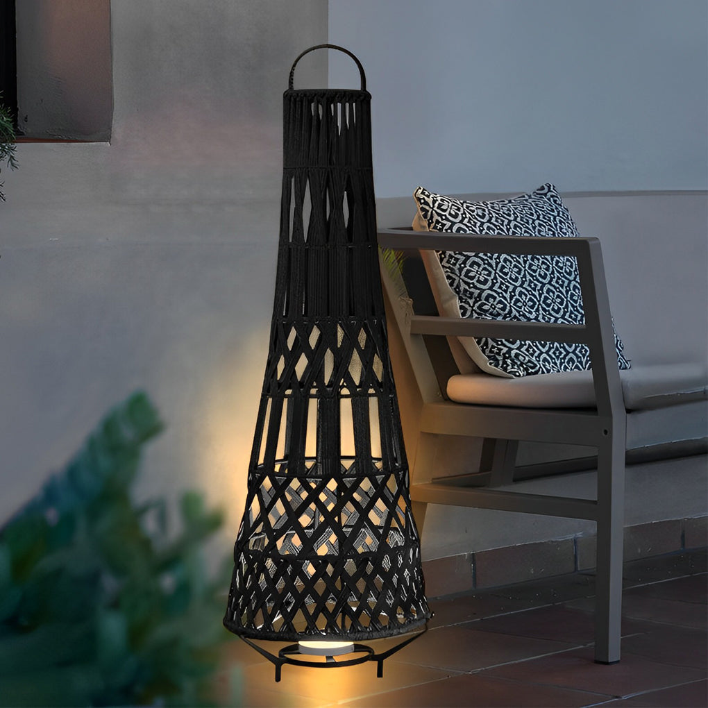 Tribal Outdoor Floor Lamp