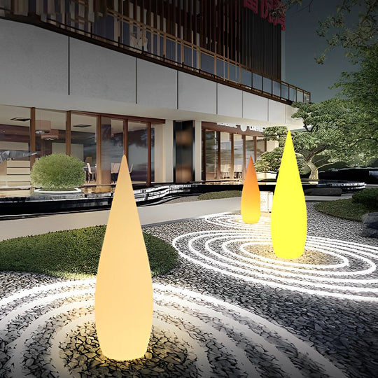 Three-Way Powered Water Drop LED Floor Lamp for Indoor &amp; Outdoor
