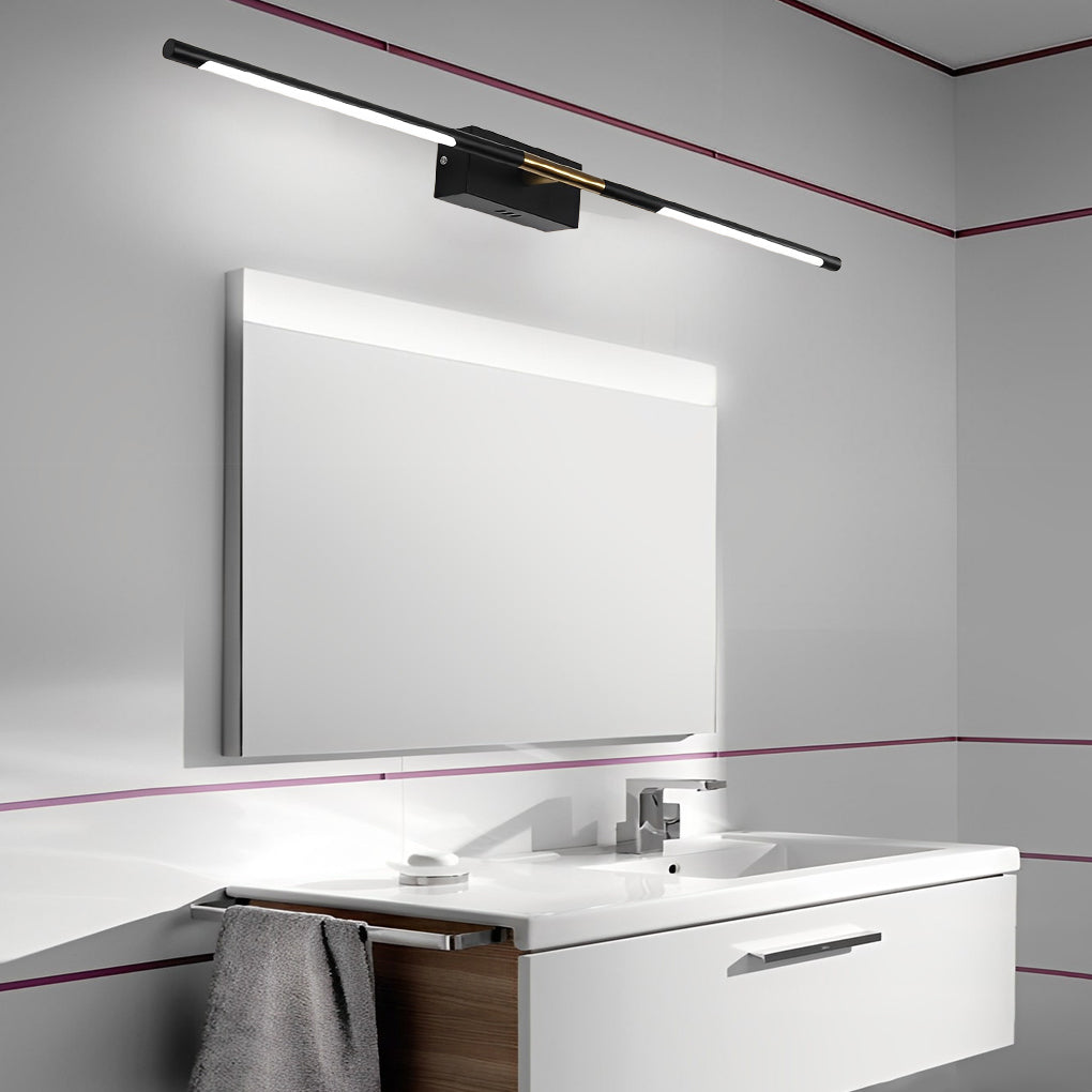 Black &amp; Gold Linear LED Bathroom Vanity Light Bar