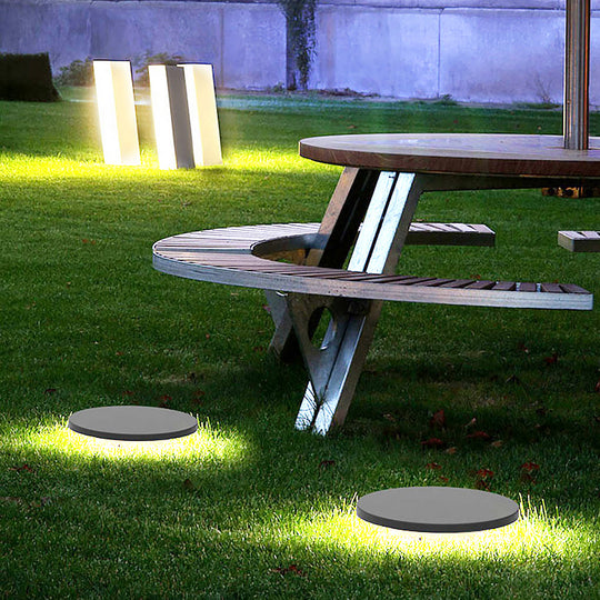 Halo Bottom Emitting LED Ground Solar Lights Durable &amp; Elegant for Outdoors