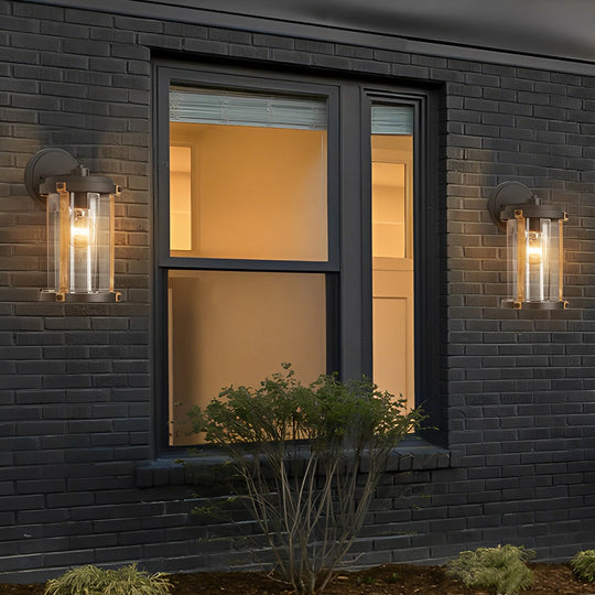 Vintage Waterproof Glass Industrial Outdoor Wall Sconce Light