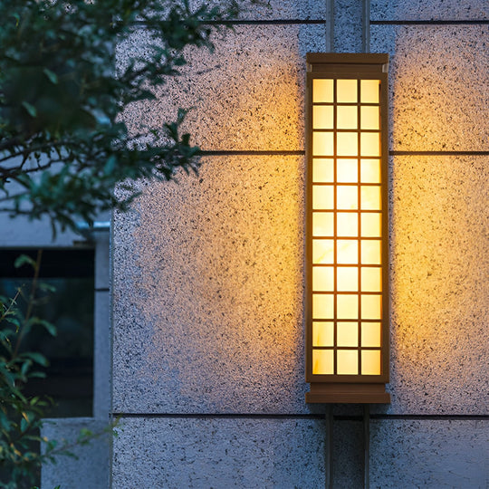 Classic Rectangular T5 Waterproof Vintage Outdoor Wall Lights Fixture