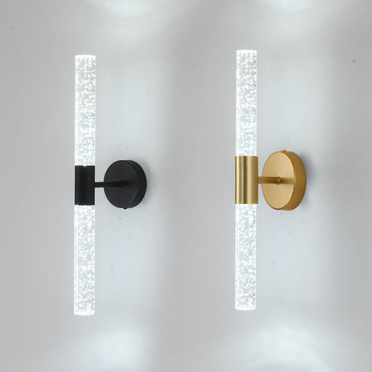 Nordic Cylinder LED Wall Lamp – Iron &amp; Acrylic Wall Sconce