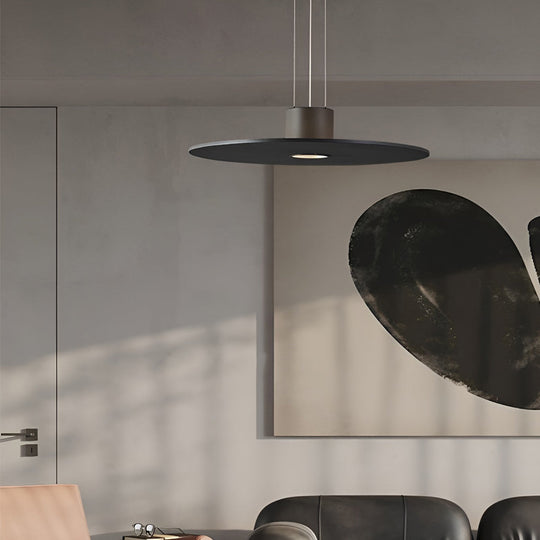 Round Plate Shaped LED Modern Pendant Light Hanging Lamp Island Lights