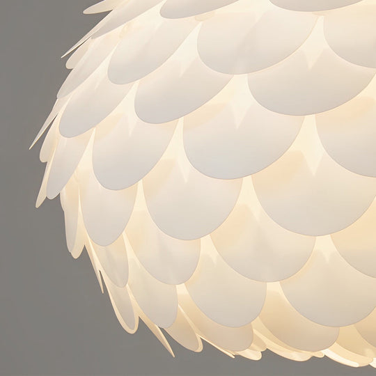 Round Fish Scales Three Step Dimming LED Modern Pendant Light