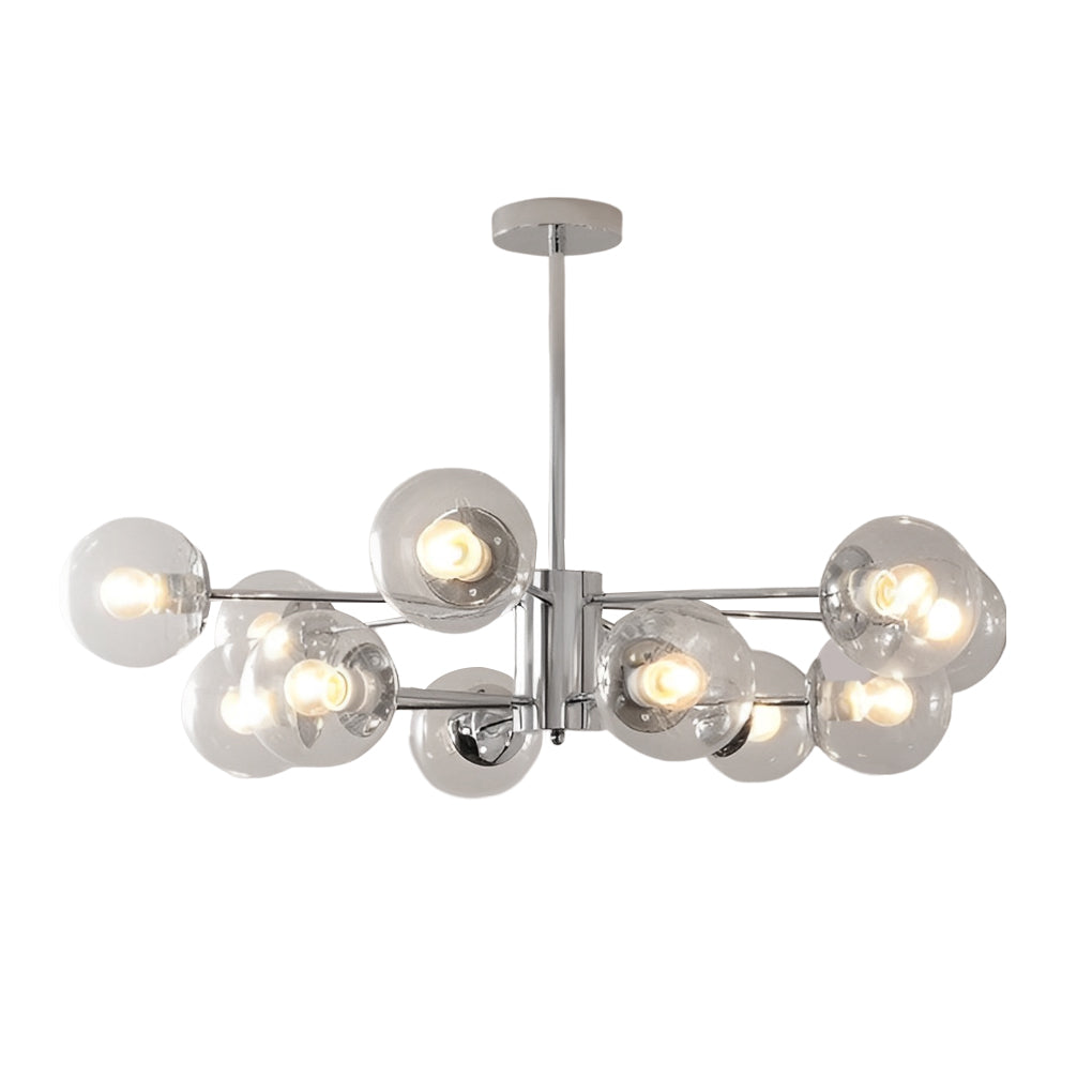 Molecular Lights Three Step Dimming Plating Glass Modern Chandelier