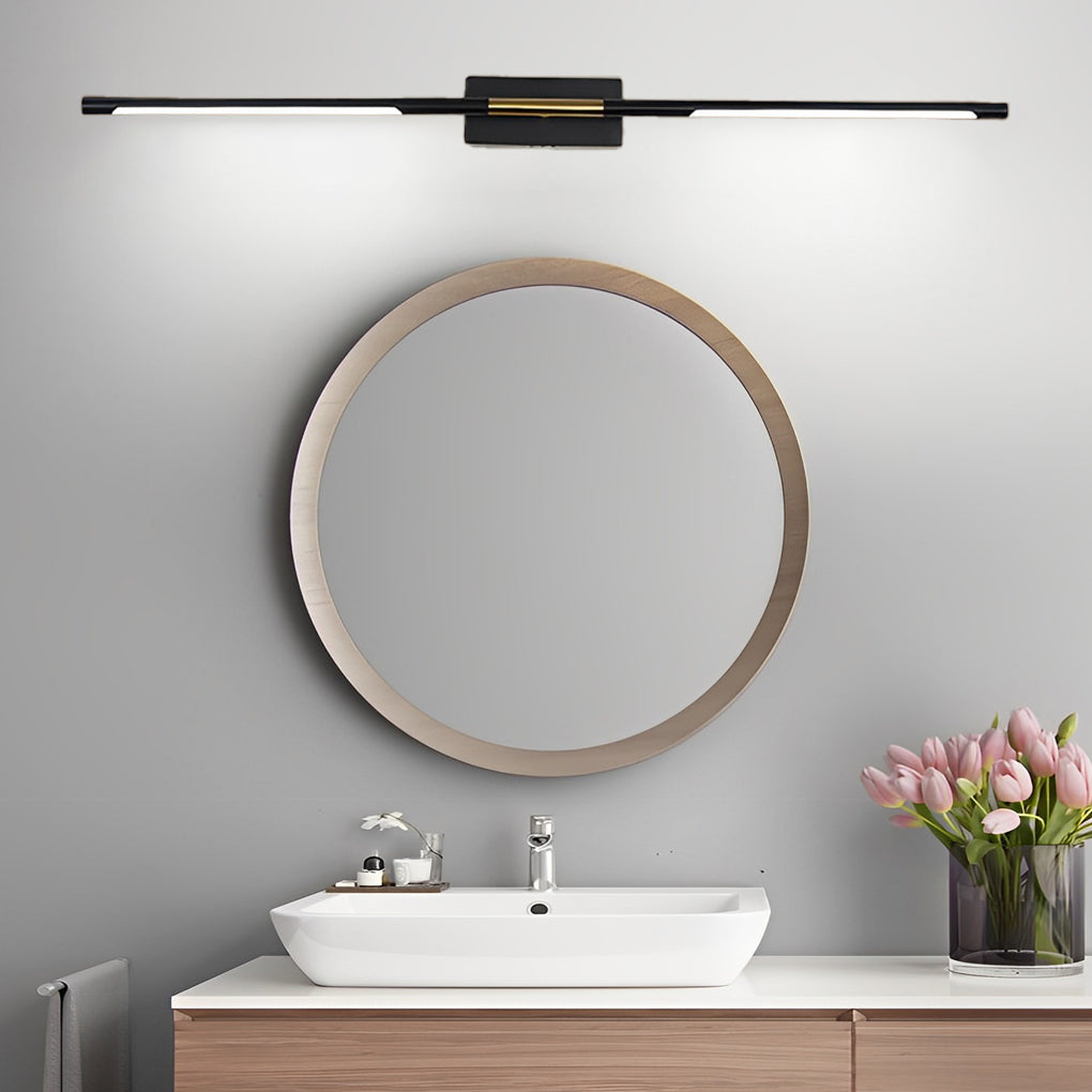 Black &amp; Gold Linear LED Bathroom Vanity Light Bar
