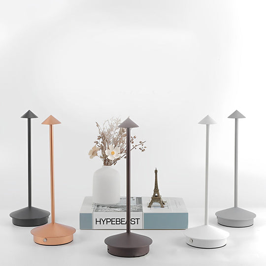 Mini Triangle LED Table Lamp – Cordless &amp; Dimmable