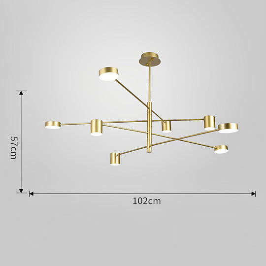 Minimalist Nordic Geometric Pendant Light Metal Acrylic Ceiling Lights