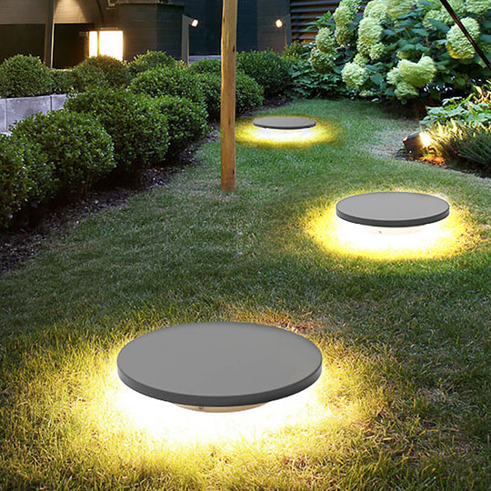 Halo Bottom Emitting LED Ground Solar Lights Durable &amp; Elegant for Outdoors