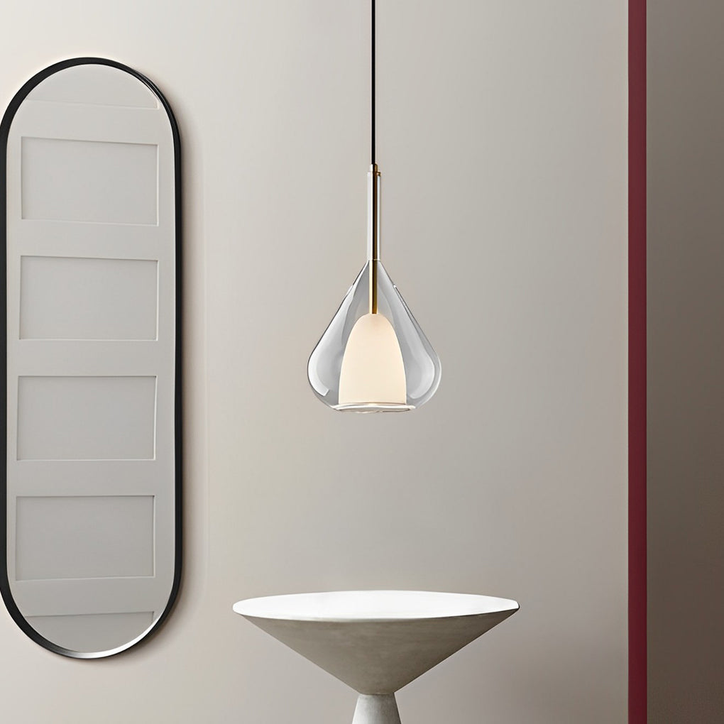 Raindrop Creative Double Layers Glass Nordic Pendant Light