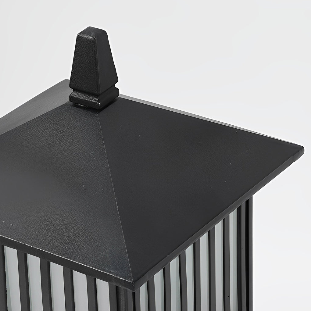 Retro Waterproof LED Black Modern Solar Wall Lights Outdoor Sconce