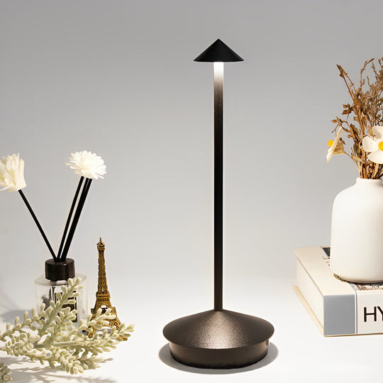Mini Triangle LED Table Lamp – Cordless &amp; Dimmable
