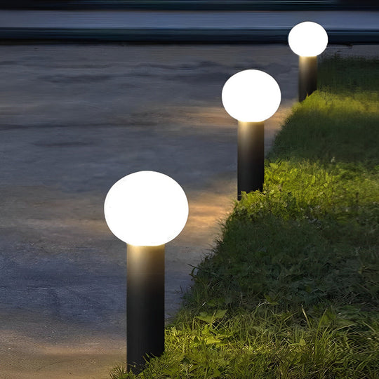 Elegant Round Ball LED Pathway Lights Waterproof and Sturdy
