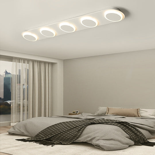 Combination Square Linear LED Flush Mount Ceiling Light
