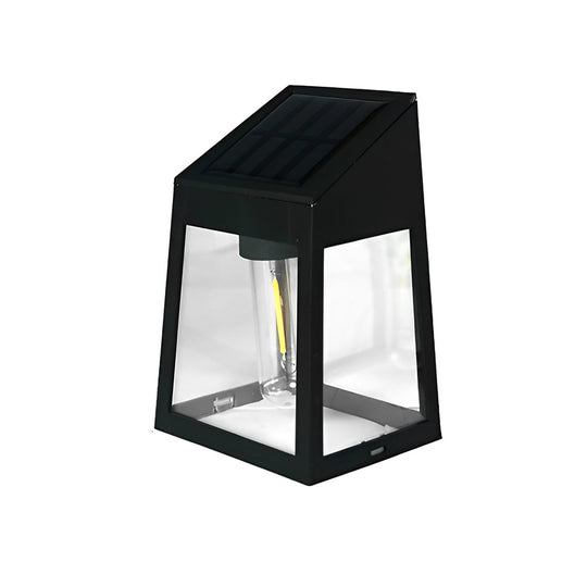 Tungsten Bulb Solar Wall Lanterns Dusk to Dawn Motion Sensor Lighting