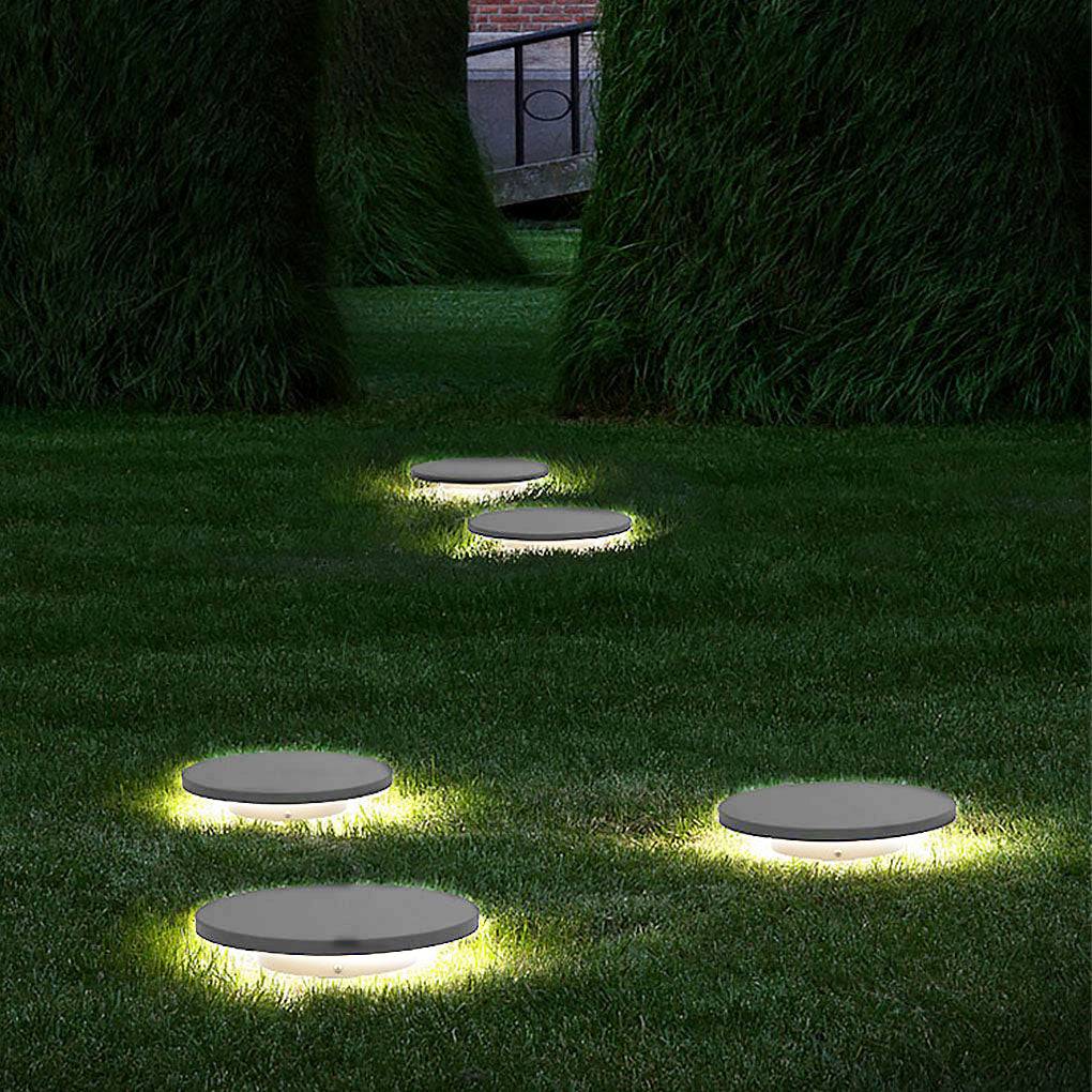 Halo Bottom Emitting LED Ground Solar Lights Durable &amp; Elegant for Outdoors