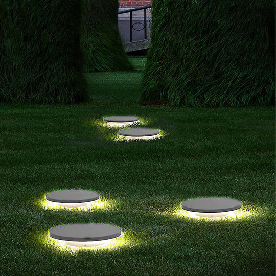 Halo Bottom Emitting LED Ground Solar Lights Durable &amp; Elegant for Outdoors