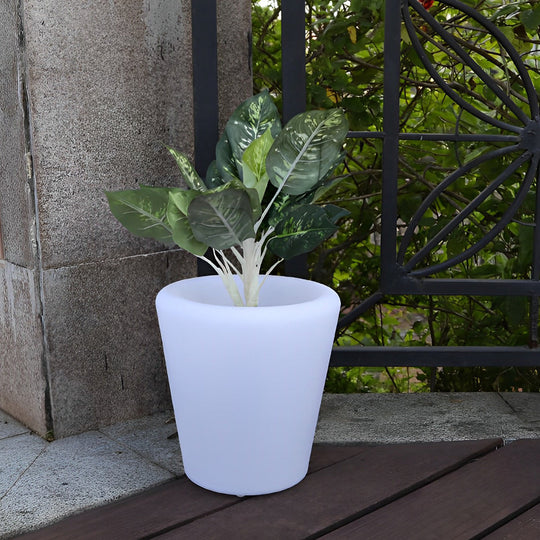 Luminous Flowerpot with RGB Lighting – Solar, Rechargeable &amp; Hardwired Options