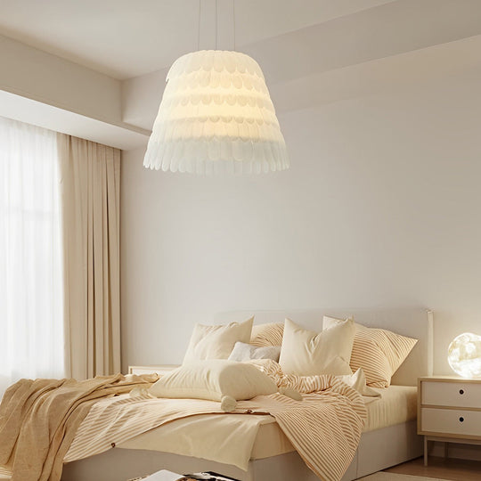 Acrylic Feathers Creative Three Step Dimming Modern Chandelier